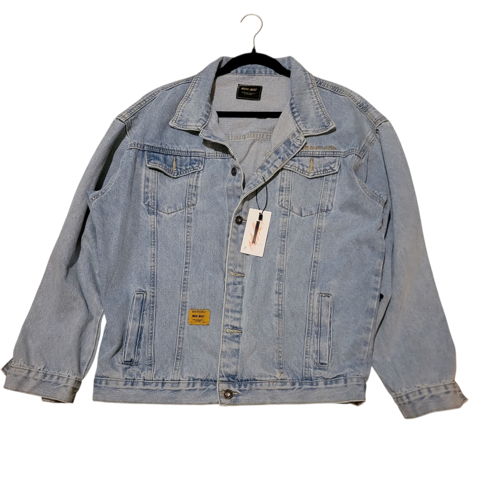 Men's Denim Blue Jean Jacket - NWT - Picture 5 of 6